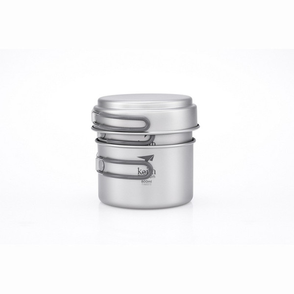 Sada nádobí Keith Titanium 3-Piece Titanium pot and Pan Cook Set