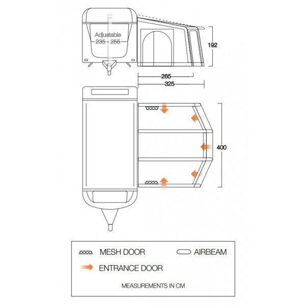 Předstan Vango Tuscany Air 400 Elements ProShield