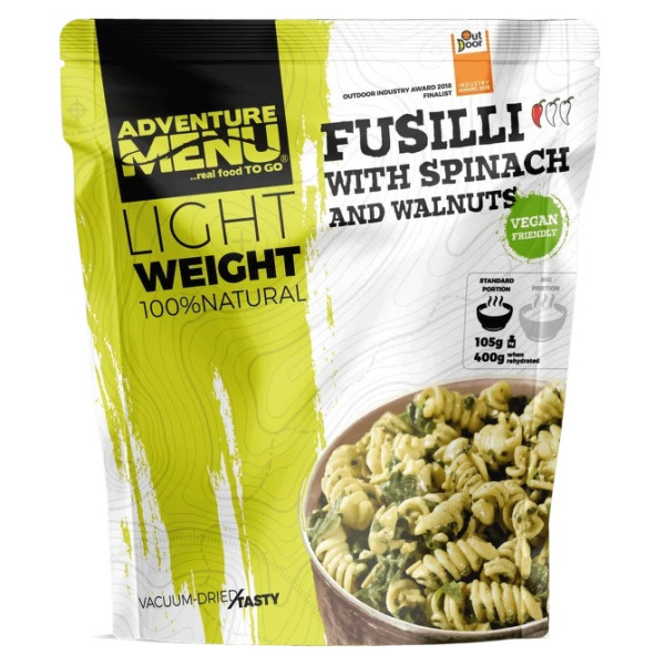 Adventure Menu Lightweight Fusilli se špenátem a vlašskými ořechy 400 g