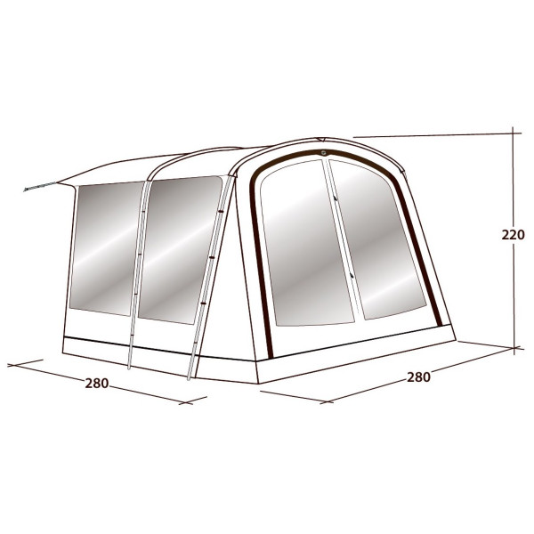 Přístavek ke stanu Outwell Universal Awning Size 1