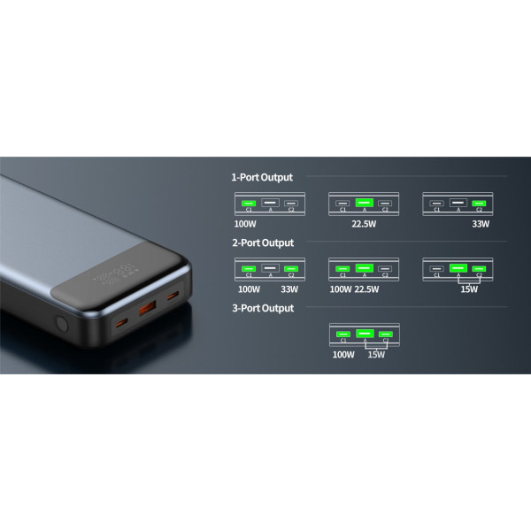 Powerbanka Swissten POWER BANK 30000 mAh