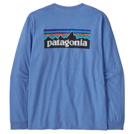 Pánské triko Patagonia P-6 Logo Responsibili Tee LS