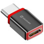 Adaptér Swissten Dataguard With Data Blocking USB-C (Male) / USB-C (Female)