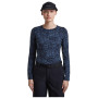 Dámské funkční triko Icebreaker Women M 200 Oasis LS Crewe Moss BloomAOP
