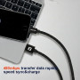 Nabíjecí a datový kabel Swissten Textile USB / Lightning 1,2 m