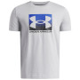 Dětské funkční triko Under Armour UA B Boxed Sports Update SS Mod Gray Light Heather