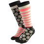 Velikost ponožek: 35-38 / Barva: černá/růžová