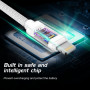 Nabíjecí a datový kabel Swissten Textile USB-C / Lightning 1,2 m