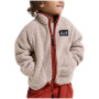 Dětská mikina Didriksons Gibbs Kids Fullzip 2 Beach Beige/Rust