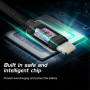 Nabíjecí a datový kabel Swissten Textile USB / Lightning 2 m