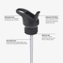 Sportovní uzávěr na láhev Klean Kanteen Flip Seal Sport Cap w/Straw (for Classic Bottles)