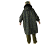 Dětský nepromokavý kabát Regatta Junior Waterproof Changing Robe Pro Bark Green