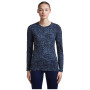 Dámské funkční triko Icebreaker Women M 200 Oasis LS Crewe Moss BloomAOP