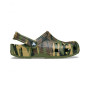 Dětské pantofle Crocs Classic Camouflage Clog Army Green/Multi