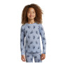 Dětské funkční triko Icebreaker Kids M 200 Oasis LS Crewe Bear Tour AOP