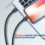 Nabíjecí a datový kabel Swissten Textile USB-C / Lightning 1,2 m