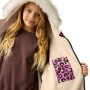 Dětský nepromokavý kabát Regatta Junior Waterproof Changing Robe Pro Pink