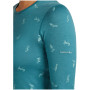 Dámské funkční triko Icebreaker Women Merino 200 Oasis LS Crewe Snow Day