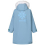 Dětský nepromokavý kabát Regatta Junior Waterproof Changing Robe Pro Grey Mirage