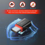 Adaptér Swissten Dataguard With Data Blocking USB-C (Male) / USB-C (Female)