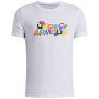 Dětské funkční triko Under Armour UA B Patch Pack Wm SS White