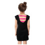 Dětské šaty Drexiss Black/Pink Coolmax