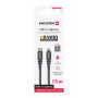 Nabíjecí a datový kabel Swissten Kevlar USB-C/Lightning 1,5 m