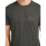 Pánské funkční triko Icebreaker Merino Blend Core SS Tee Single Line Camp