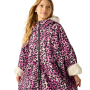 Dětský nepromokavý kabát Regatta Junior Waterproof Changing Robe Pro Pink