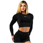 Dámský top Nebbia Seamless Long Sleeve Crop Top Power
