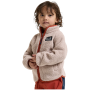Dětská mikina Didriksons Gibbs Kids Fullzip 2 Beach Beige/Rust