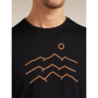Pánské funkční triko Icebreaker Merino Blend 125 Cool-Lite™ Sphere SS Tee Across the Peaks