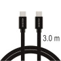 Nabíjecí a datový kabel Swissten Textile USB-C / USB-C 3 m