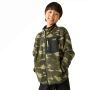 Dětská funkční mikina Regatta Junior Frankie Warm Fleece Bark Green Camo