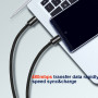Nabíjecí a datový kabel Swissten Textile USB-C / USB-C 2 m