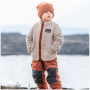 Dětská mikina Didriksons Gibbs Kids Fullzip 2 Beach Beige/Rust