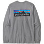 Pánské triko Patagonia P-6 Logo Responsibili Tee LS