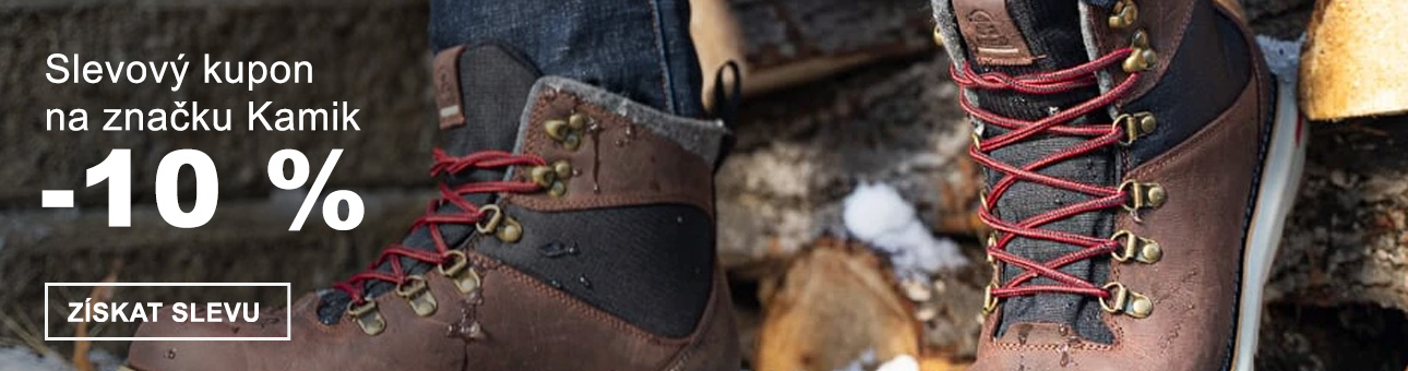 SLEVOVÝ KUPON -10 % na značku KAMIK