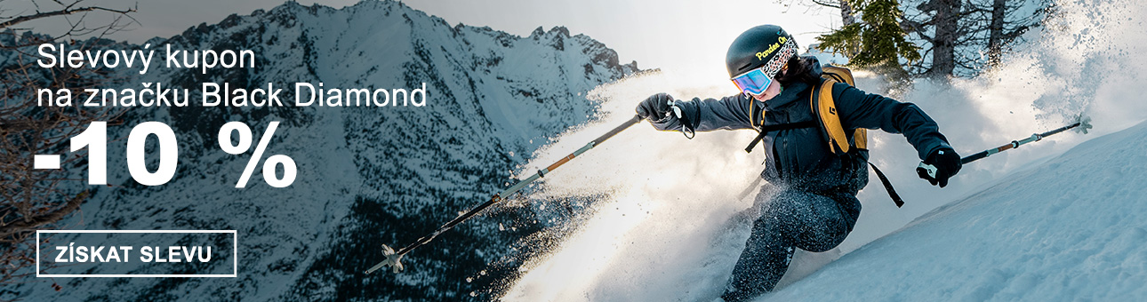 SLEVOVÝ KUPON -10 % na značku BLACK DIAMOND